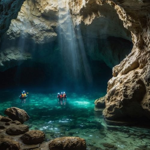 embark on a thrilling journey with coastal cave…